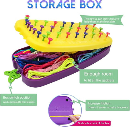 Friendship Bracelet Making Kit for Girls Age 6-12 | DIY Arts and Crafts for Kids | Christmas Birthday Gifts Ideas for Girl 7 8 9 10 11 Years Old | Popular Stocking Stuffers Toys Bulk Set (112PCS)