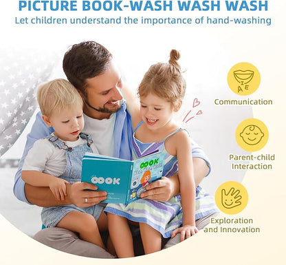 Montessori Educational Toys for 1 Year Old, 6 in 1 Learning Toys Set for Toddlers Wooden Toy Present (3-in-1 Edutational Box, Stacking Roctet Ship, Touch & Match Board, Picture Book and More)