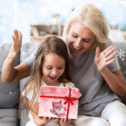 GirlsHome Kids Makeup Set for Girl 56 Pcs Washable Real Cosmetic, Non-Toxic Frozen Toys Toddler Makeup Kit, Frozen Princess Dress up Kit Christmas & Birthday Girl Gift for 3-12 (Frozen Pink)