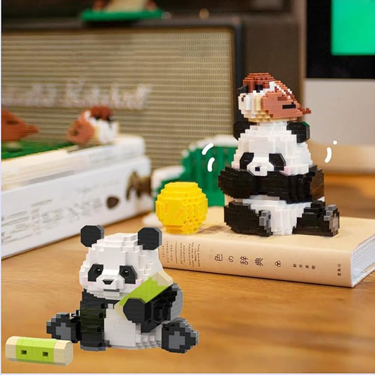 QMEAKMONY Mini Building Blocks Panda Sets Cute Micro Mini Panda Building Bricks for Adults Micro Nano Bricks Perfect Party Favors for Teenagers(1268 PCS)