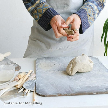 Baking Clay Air Dry Clay 10 LBs with 42 Pcs set Pottery Clay Tools Set for Hand Modeling and Throwing, Non-Toxic (Terra Cotta & Kit)