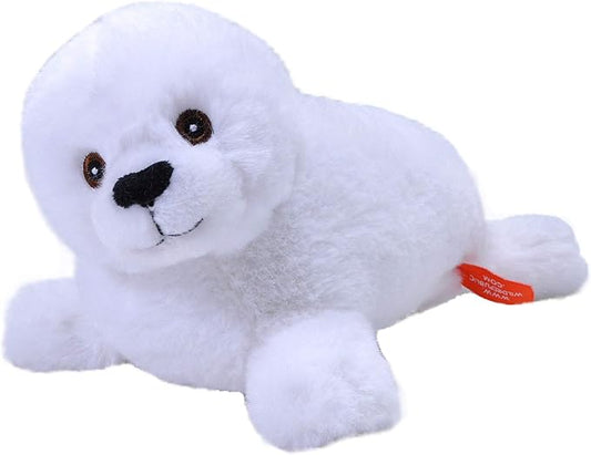 Wild Republic EcoKins Mini Harp Seal Pup Stuffed Animal 8 inch, Eco Friendly Gifts for Kids, Plush Toy, Handcrafted Using 7 Recycled Plastic Water Bottles