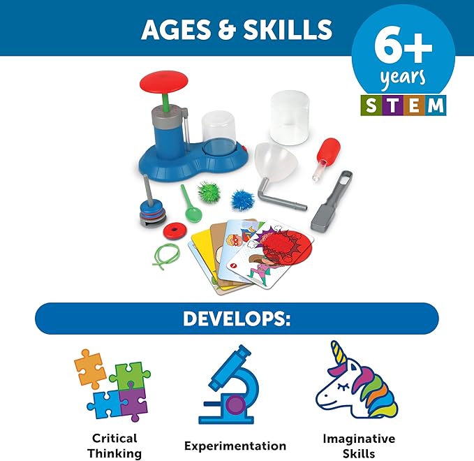 Learning Resources STEM Explorers Superhero Science!, 21 Pieces, Ages 6+, Science Kit, STEM Toys, Science for Kids