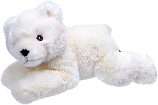 Wild Republic EcoKins Mini Polar Bear Stuffed Animal 8 inch, Eco Friendly Gifts for Kids, Plush Toy, Handcrafted Using 7 Recycled Plastic Water Bottles