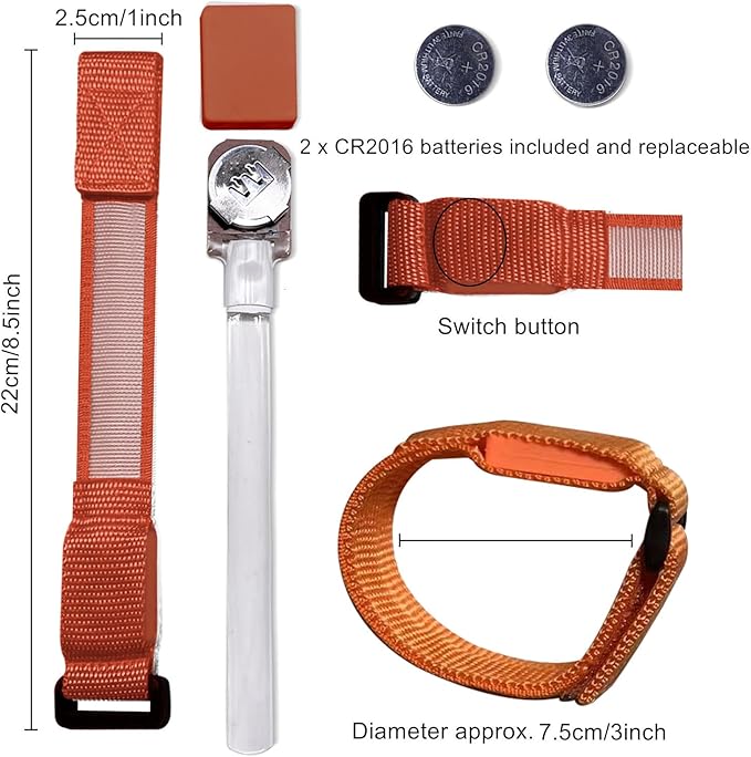 8pcs LED Light Up Bracelets Glow Flashing Wristbands Glow in The Dark Party Supplies for Wedding, Raves, Concert, Camping,Sporting Events, Party