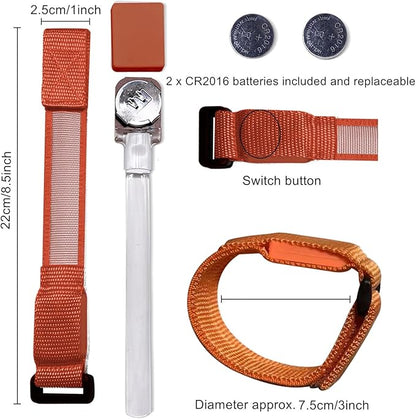 8pcs LED Light Up Bracelets Glow Flashing Wristbands Glow in The Dark Party Supplies for Wedding, Raves, Concert, Camping,Sporting Events, Party