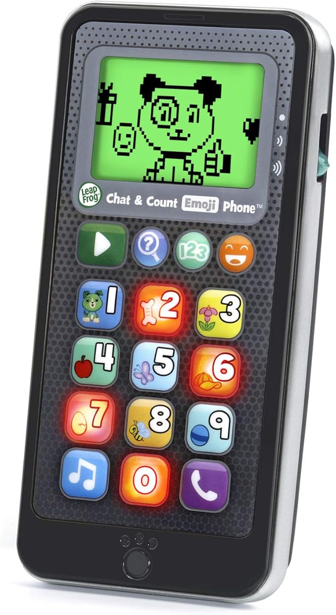 LeapFrog Chat and Count Emoji Phone, Black