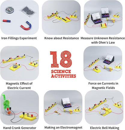 Teenii STEM Electricity & Magnetism Kit - Electromagnetism Experiments for Kids Age 8-16