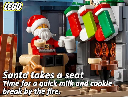 LEGO Icons 10293 Santa's Visit Winter Village Collections (1445 Pieces)