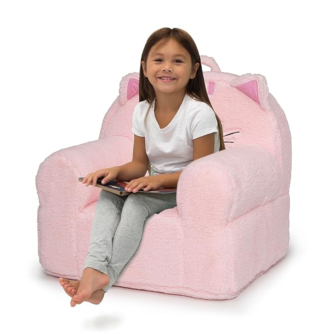 Delta Children Deluxe Cozee Chair, Pink Cat