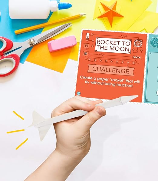 Carson Dellosa Stem Challenges Learning Cards Kit, 30 Science Projects, Stem Kits for Kids Ages 8-12, Science Experiments, Hands-On Activities for Homeschool or Classroom, Grades 2-5