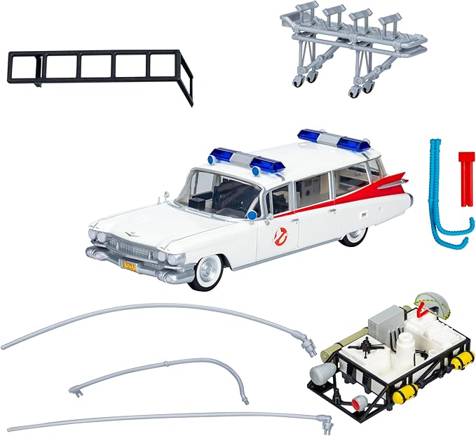 Ghostbusters Plasma Series Ecto-1 (1984), 1:18 Scale Toy Car, Toys for Ages 14+