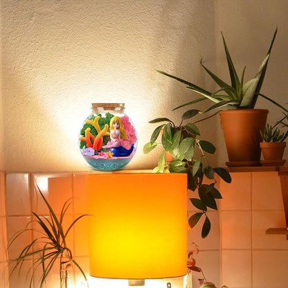 Buy 1 Get 2, Unicorn Terrarium Kit, Mermaid kit for Girls, Arts Craft Kit, Light Up Terrarium DIY Project, Toy for Ages 4-12 Kids, Remote Control LED