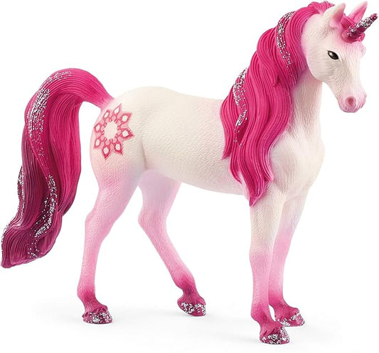 Schleich bayala, Unicorn Toys for Girls and Boys, Mandala Unicorn Mare Unicorn Figurine, Pink, Ages 5+