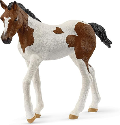 Schleich HORSE CLUB - Paint Horse Foal - 3" Hand-Painted Collectable, Realistic Toy Horse Figurine for Girls and Boys. Durable Educational Figure for Fun Imaginative Play. Cool Kids Toys Ages 5+ 14899