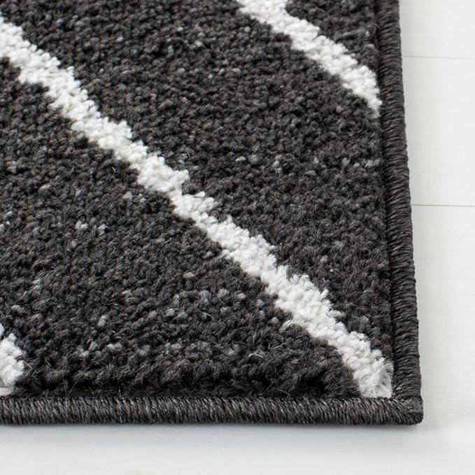 SAFAVIEH Adirondack Collection Runner Rug - 2'6" x 8', Brown & Ivory, Modern Geometric Design, Non-Shedding & Easy Care, Ideal for High Traffic Areas in Living Room, Bedroom (ADR241T)