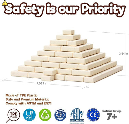 Taksa Toys Ancient Pyramid Egypt Stem Toys Educational Stackable Building Blocks Bricks for Kids Ages 7 8 9 10+ Years Old, Creative Architectural Learning Games, Montessori Toys for Children, 122 Pcs