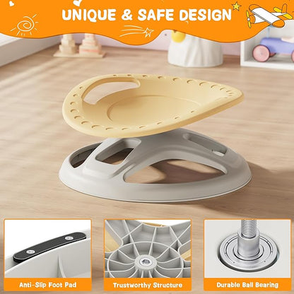 Brelley Sensory Spinning Chair for Kids, Autistic Kids Swivel Chair, Sensory Activity Toy for Toddlers, Physical Coordination Training Indoor & Outdoor Autism Sensory Products