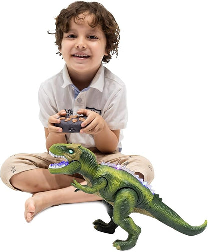 JOYIN Robot Dinosaur Toy for Kids Boys 3+ Big T.rex with Light and Realistic Roaring Sound, Remote Control Walking & Dancing Dinosaur, Electronic Steam Toy, Birthday Gift for Kids Boys Girls