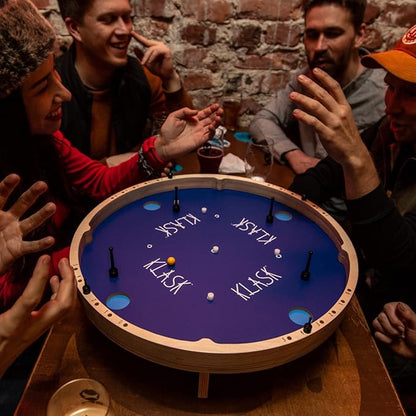 KLASK: The Magnetic Award-Winning Party Game of Skill - for Kids and Adults of All Ages That’s Half Foosball, Half Air Hockey