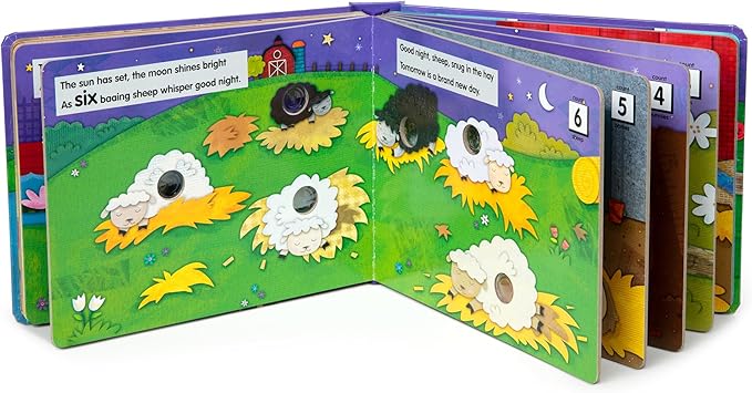 Melissa & Doug Children's Book - Poke-a-Dot: Goodnight, Animals (Board Book with Buttons to Pop) - FSC Certified
