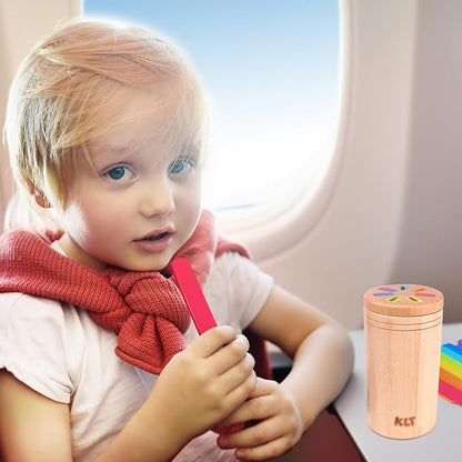 KLT Montessori Toys for 1-3 Year Old: Wooden Learning Color Sorting Toys for Toddlers Age 1 2 3, Educational Fine Motor Developmental Sensory Matching Games, 12-36 Month Old Baby Boys Girls Gifts