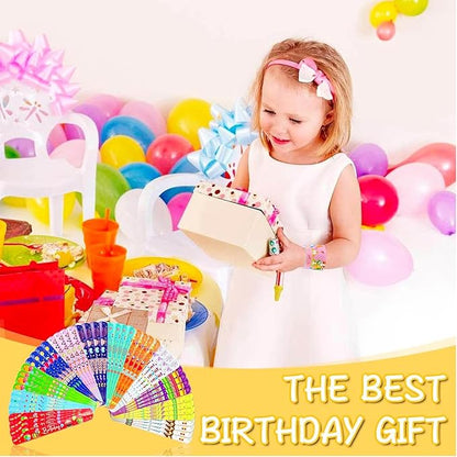 48 PCS Slap Bracelets Party Favors, Bulk Snap Bracelet Party Favors Supplies for kids&teens Gifts Teacher Classroom School Prizes (Birthday)