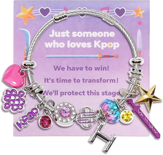 AICase for Kpop Bracelets Merch Gifts Toys Stuff Inspired Bracelets Friendship K_Pop Outfit Cosplay Costume Merchandise Jewelry Gifts for Fans Women Birthday Christmas Stocking