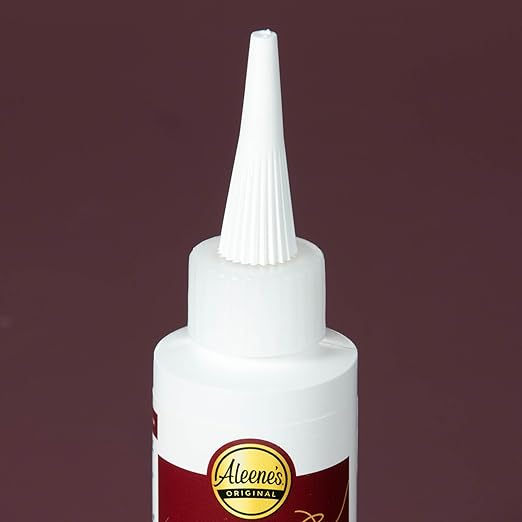 Aleene's Fusion Fabric Adhesive 2 fl oz 3-Pack, Washable Fabric Glue for Clothes, Denim, Leather, Patches, Polyester, Cotton, Fabrics, Dries Flexible