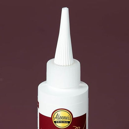 Aleene's Fusion Fabric Adhesive 2 fl oz 3-Pack, Washable Fabric Glue for Clothes, Denim, Leather, Patches, Polyester, Cotton, Fabrics, Dries Flexible