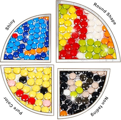 sinceroduct 5D Diamond Art Stickers for Kids, 18 Pcs Insect & Animal Sticker Kits, Eco-Friendly DIY Craft Set for Creative Skills Development