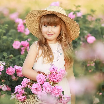 PinkSheep Toddler Jewelry Kids Jewelry Kids Necklace Choker and Bracelet 3 Pack 9pcs, Little Girls Jewelry In Box, Flower Girl Gift Kids Girls Accessories