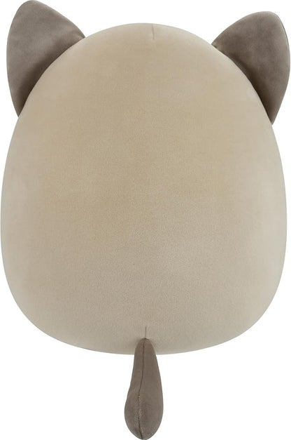 Squishmallows Original 12in Felton The Siamese Cat Holding Heart Churro – Official Jazwares Valentine’s Day Plush (Medium-Sized)