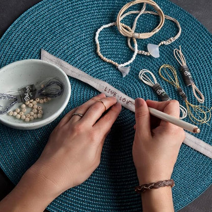 Craft Crush — Bracelet Box: Neutrals — Makes 9 Amazing Bracelets — Crafting Kits — For Ages 13+, Small