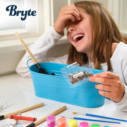 Bryte Light Up Unicorn Terrarium Kit for Kids - Grow Plant, Castle, Paint Set, Crystal Rock, Fairy Garden Lights, Arts & Crafts, STEM Activities, Birthday Gifts, Toys for Girls Aged 4–12 yrs