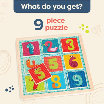 B. toys- Count n’ Doodle- Magnetic Number Puzzle – Wooden Puzzle – Chalkboard Side – 2-in-1 Puzzle & Drawing Board- 2 Years +