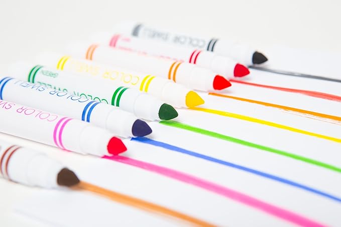 Color Swell Washable Markers Bulk 4 Pack of 8 Vibrant Colors Each for Kids, Adults, Teachers, Parties, and Families