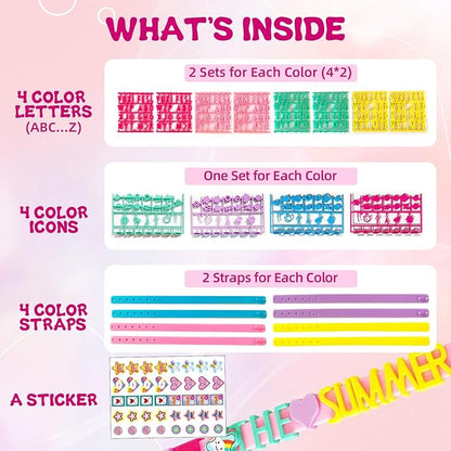 Art & Craft Kits for Kids, DIY Friendship Bracelet Making Kit for Girls, Jewelry Making with Charm & Stickers, Birthday Gifts for Ages 8-12, Toys for Ages 5, 6, 7, 8, 9, 10, 11, 12 Years Old