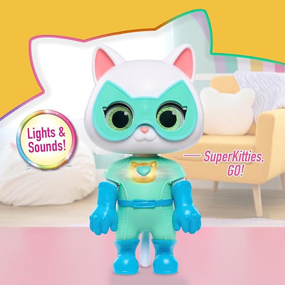 Just Play Disney Junior SuperKitties Cat-Tastic Transforming Bitsy, Toys for Kids Ages 3 Up