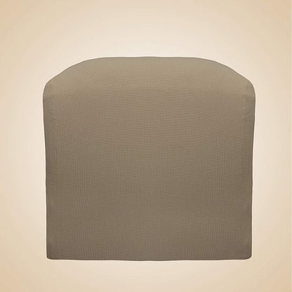 Easy-Going Recliner Stretch Sofa Slipcover Sofa Cover 1 Piece Furniture Protector Couch Soft with Elastic Bottom Kids,Polyester Spandex Jacquard Fabric Small Checks(Oversize Recliner,Natural)