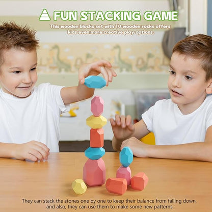 Montessori Toys for 3 Year Old Fine Motor Skills Toys for 5 Year Old Wooden Board Game Operation Games Educational Toys with Colorful Sticks, Dice & Stones, Family Game Gifts for Age 4 5 6 Boys Girls