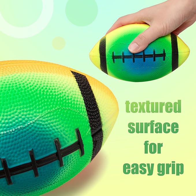 Soft Balls for Toddlers Kids 1-3 3-5, Easy to Grip 5" Small Balls 7 Pack, Mini Football Soccer Basketball Playgroundball - First Birthday Gift Easter Basket Stuffers for Babies Boys Girls