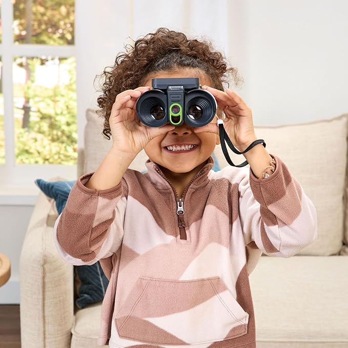 LeapFrog Magic Adventures Binoculars with Screen Capture, Night Vision for Kids Ages 4 and up, White