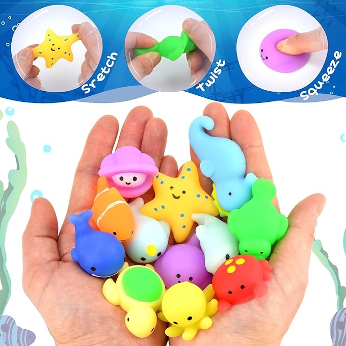 122Pcs Under the Sea Party Favors for Kids, Ocean Sea Party Favors, Cute Sea Animal Themed Party Supplies for Boys Girls, Ocean Themed Gifts Pinata for Birthday Party Classroom Rewards for Kids