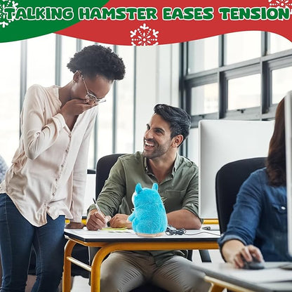 Talking Hamster - Stuffed Animals Toy for Kids 2 3 4 5 6 Year Old, Repeats What You Say - Toddler Interactive Plush Toys, Birthday Gifts for Boys Girls 2 Years and Up