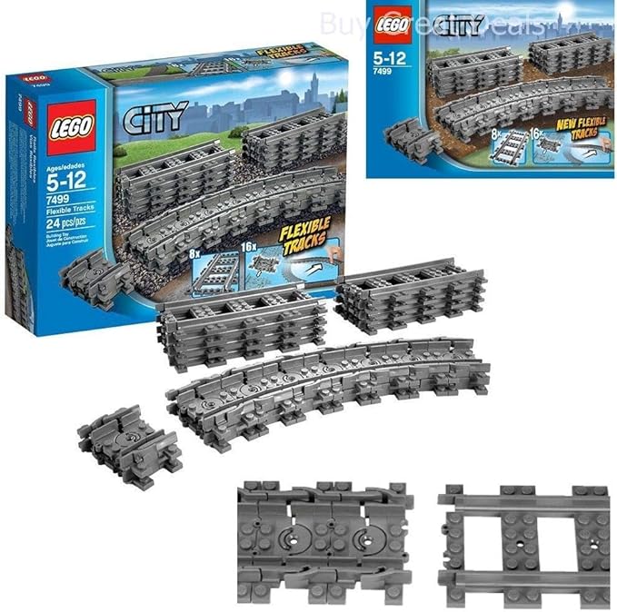 LEGO City Flexible Tracks 7499 Train Toy Accessory