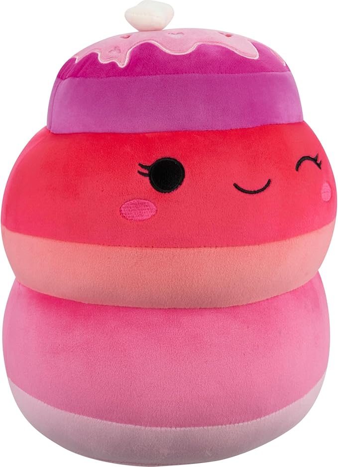 Squishmallows Original 12in Bertina The Pink Ombré Pancakes – Official Jazwares Valentine’s Day Plush (Medium-Sized)