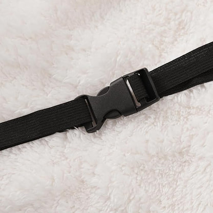 vctops Geometric Jacquard Plush Recliner Chair Cover Soft Fuzzy Fluffy Reclining Chair/Furniture Protector with Elastic Straps for Kids, Pets(Cream,21.7")