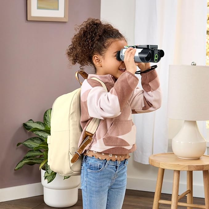 LeapFrog Magic Adventures Binoculars with Screen Capture, Night Vision for Kids Ages 4 and up, White