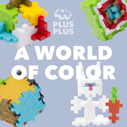 PLUS PLUS 240 Piece Interlocking Building Blocks for Kids, Open Ended Connecting Toys, STEM Bin Classroom Mini Manipulatives - Easter Mix Play Tube